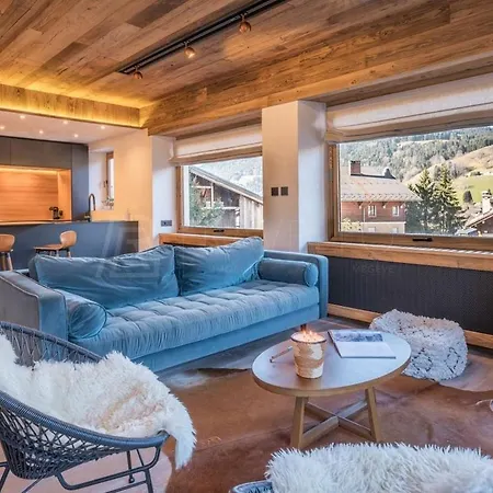 Alpine Luxury Flat Heart Of Megeve, 2 Min *