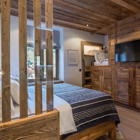Alpine Luxury Flat Heart Of Megeve, 2 Min